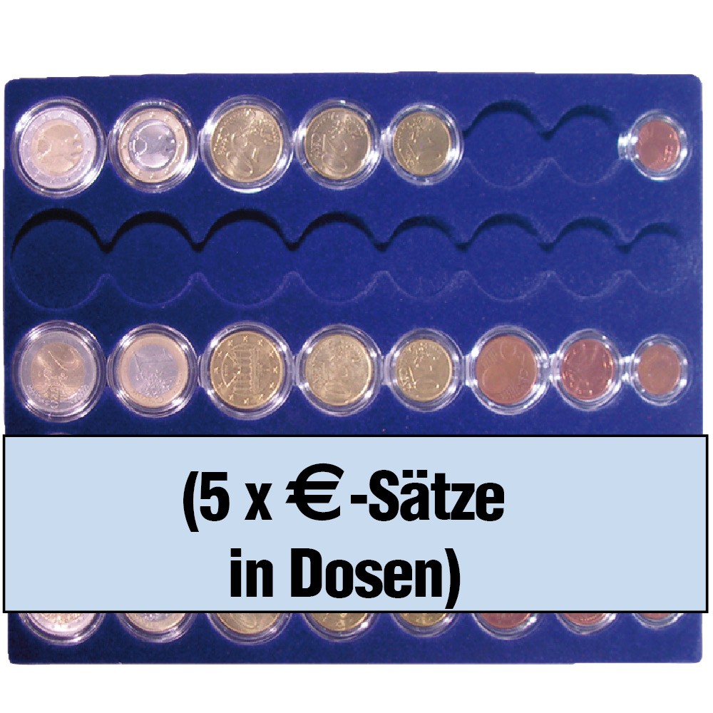 Paleta na kompletne zestawy monet Euro w kapsułach
