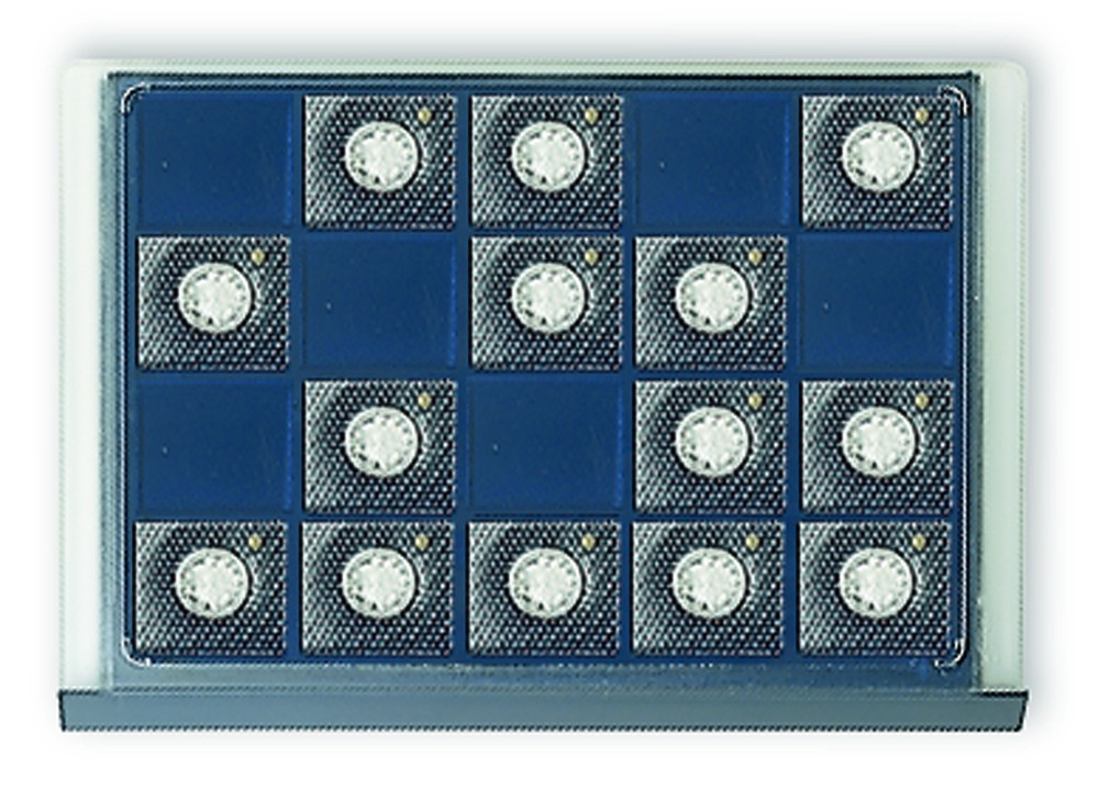 Paleta do szafki na monety (system meblowy) - 20 podziałów, każdy o wymiarach: 54 x 60 mm 
