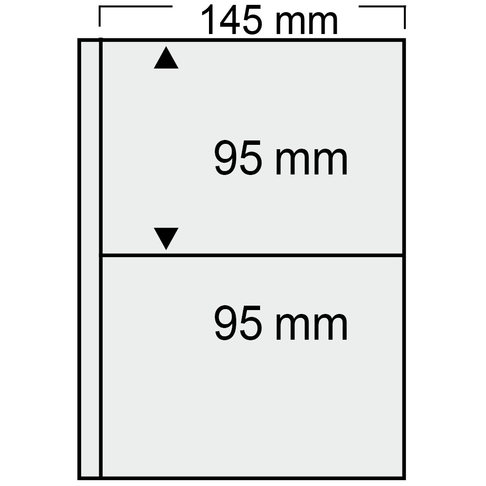 Zwykły podwójny arkusz do segregatorów Compact (zestaw 10 arkuszy)