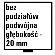 Szuflada do "Beba Maxi" - bez podziałów o podwójnej głębokości