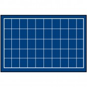 Elegancka czarna paleta (system wieżowy) -  50 podziałów, każdy do 30 mm