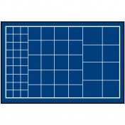 Elegancka czarna paleta (system wieżowy) - 49 podziałów o różnych wymiarach