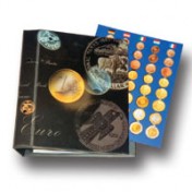 Kolorowy arkusz na zestaw monet Euro